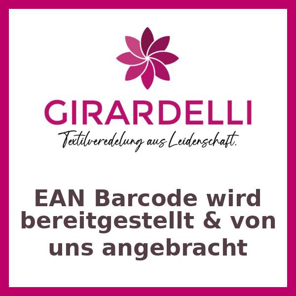 EAN Barcode wird bereitgestellt & von uns angebracht